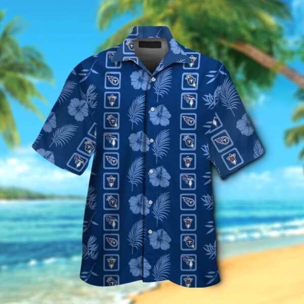 Tennessee Titans Short Sleeve Button Up Tropical Hawaiian Shirt VER010