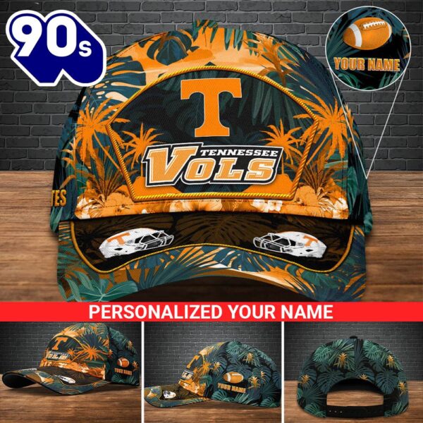 Tennessee Volunteers Football Team Cap Personalized Your Name NCAA Cap