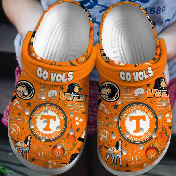 Tennessee Volunteers NCAA Sport Crocs Clogs Crocband Shoes Comfortable For Men Women and Kids