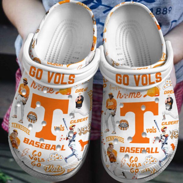 Tennessee Volunteers NCAA Sport Crocs Crocband Clogs Shoes Comfortable For Men Women and Kids