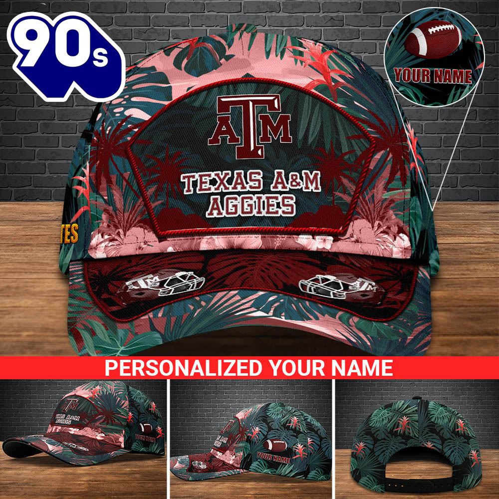 Texas A&M Aggies Football Team Cap Personalized Your Name NCAA Cap