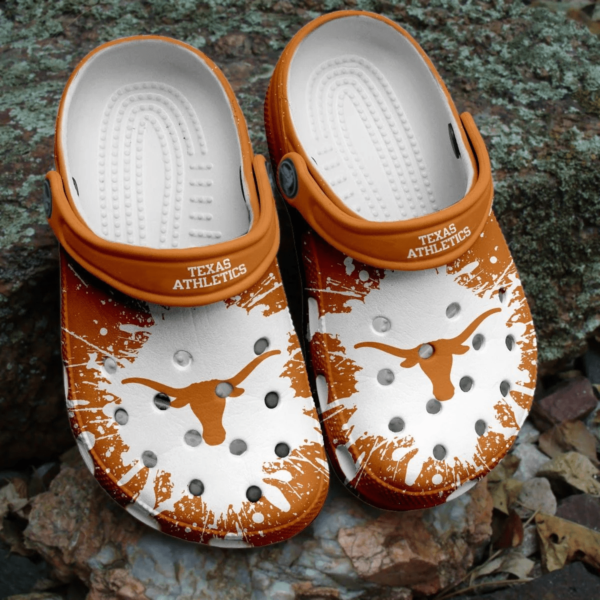 Texas Athletics NCAA Crocs Shoes Clogs Crocband Comfortable For Men Women