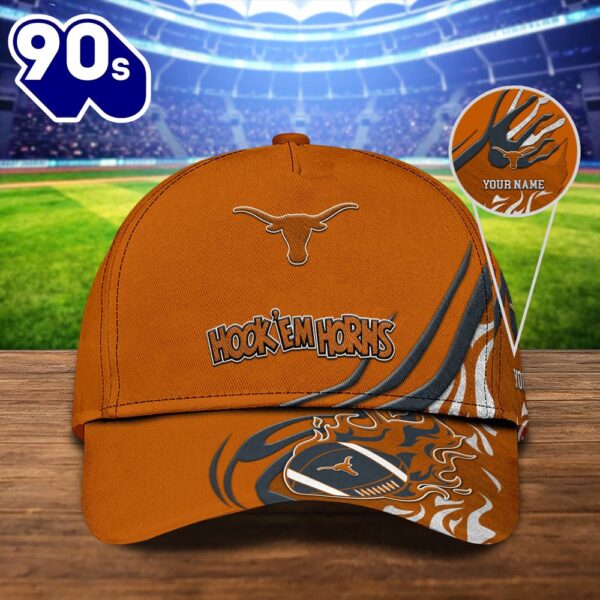 Texas Longhorns Sport Cap Personalized Your Name NCAA Cap