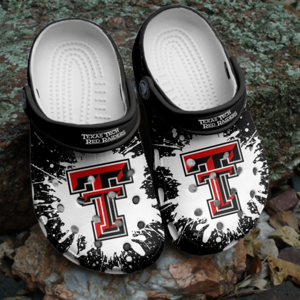 Texas Tech Red Raiders NCAA Crocs Shoes Clogs Comfortable Crocband For Men Women