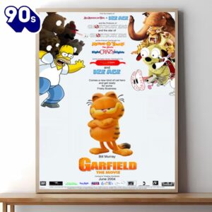 The Garfield Movie Poster Canvas Wall Art