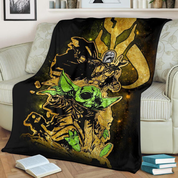 The Mandalorian Baby Yoda Fleece Blanket