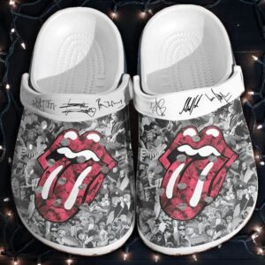 The Rollings Stones Rock Band Crocs Clogs Crocband Shoes Comfortable For Men Women