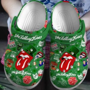 The Rollings Stones Rock Band Crocs Shoes Crocband Comfortable Clogs For Men Women