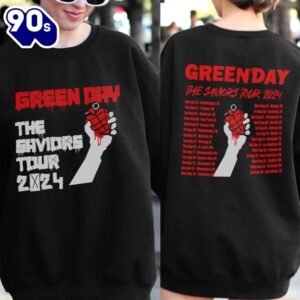 The Saviors Tour 2024 Green Day Shirt Green day Band