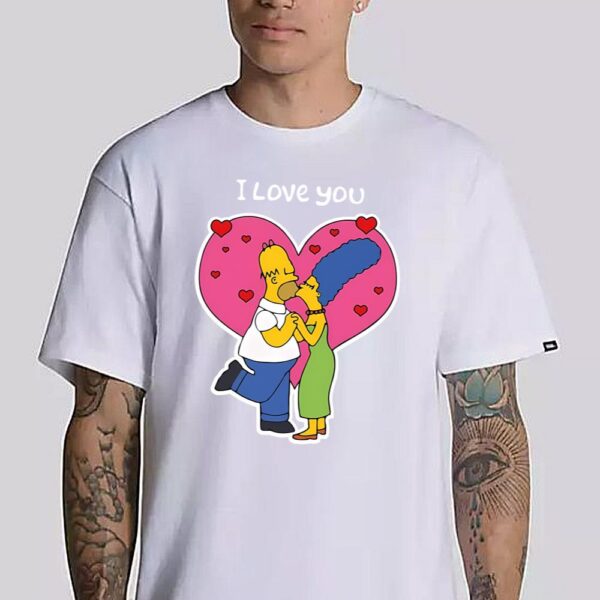 The Simpsons I Love You Shirts Matching Couple Love Shirts Simpson Valentine’s Day T Shirt