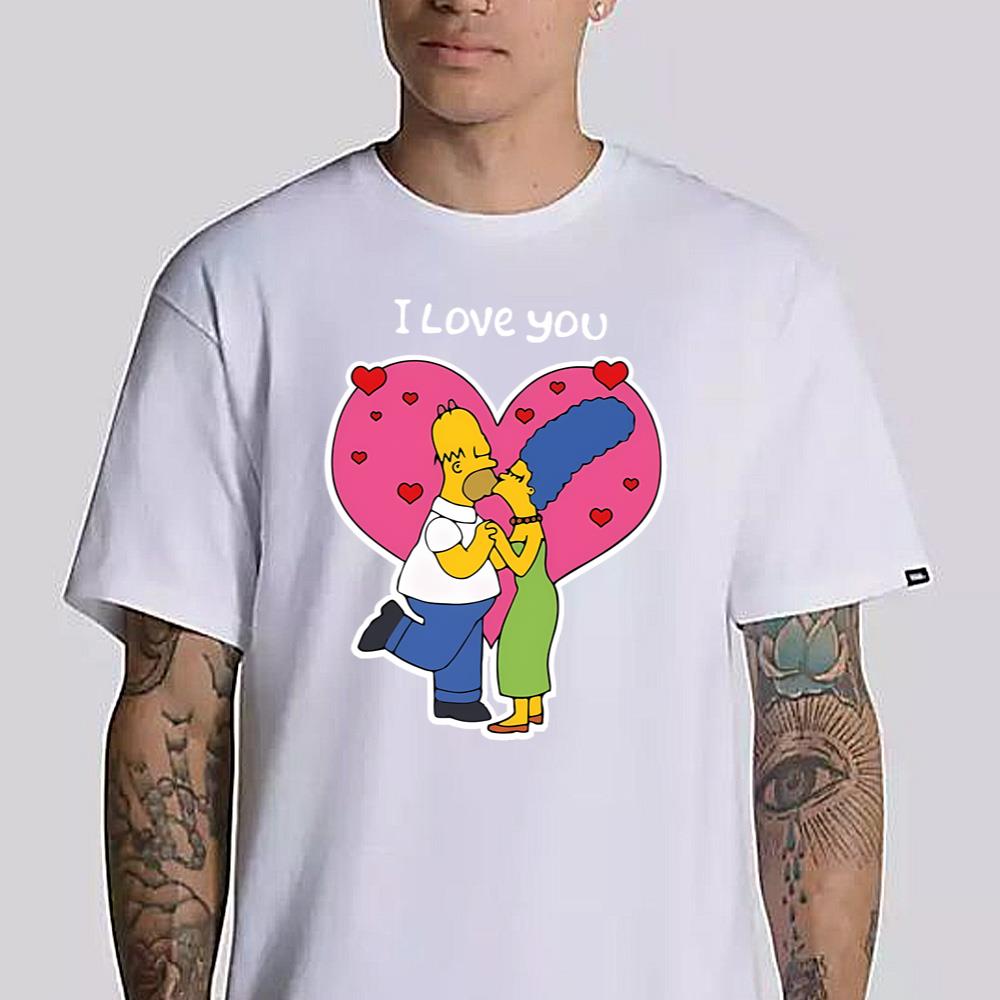 The Simpsons I Love You Shirts Matching Couple Love Shirts Simpson Valentine's Day T Shirt