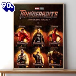 Thunderbolts 2024 Character Movie Poster Canvas