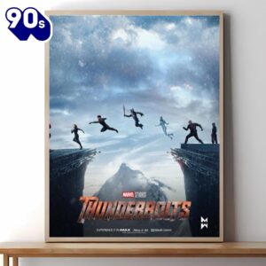 Thunderbolts 2024 Movie Marvel Decorations Poster Canvas