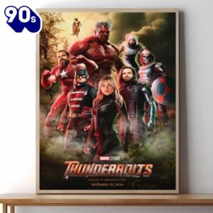 Thunderbolts 2024 Movie Poster Wall Art Canvas