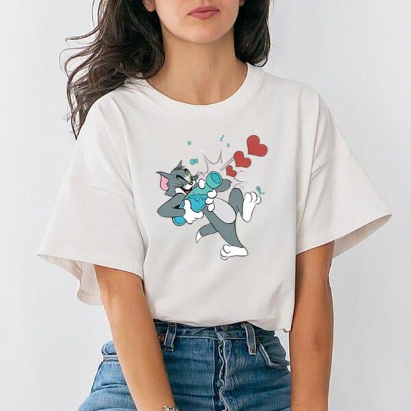 Tom And Jerry Couple Shirt For Valentine T-Shirt