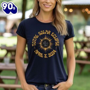 Total Solar Eclipse 2024 T-Shirt, Path Of Totality Top, Astronomy Moon Phase Shirt