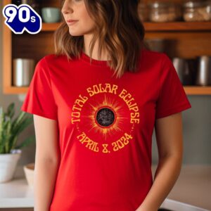 Total Solar Eclipse 2024 T-Shirt, Path Of Totality Top, Astronomy Moon Phase Shirts