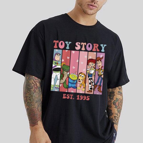 Toy Story Est 1995 Valentine Shirt Toy Story Couple Shirt T Rex Valentine Tee