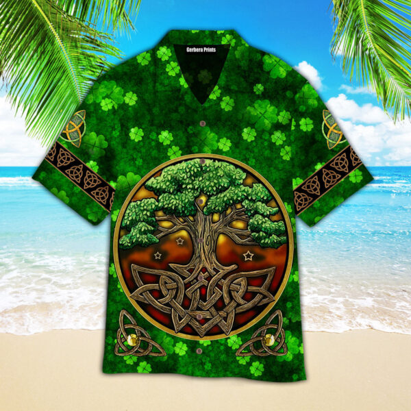 Tree Of Life Irish Saint Patrick’s Day Aloha Hawaiian Shirts