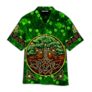 Tree Of Life Irish Saint Patrick's Day Aloha Hawaiian Shirts 2