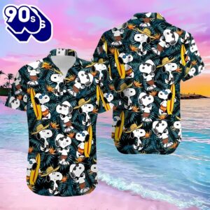 Tropical Snoopy Summer Time Hawaiian…