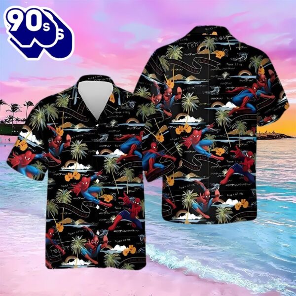 Tropical Spider Man Hawaiian Shirt For Men Women