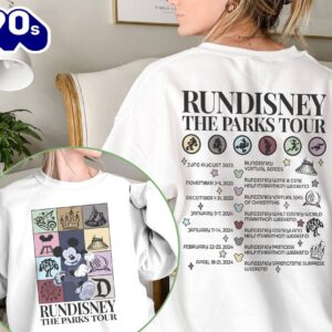 Two Sided Mickey Rundisney Marathon The Parks Tour Shirt Disneyland Mickey Marathon T-shirt