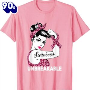 Unbreakable Strong Woman Pink Leopard…