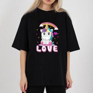 Unicorn Love Heart Shirt Magical…