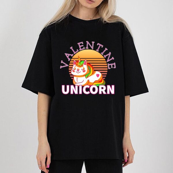 Unicorn Valentine – Unicorn Valentine T-Shirt – Cute Valentine’s T-Shirt
