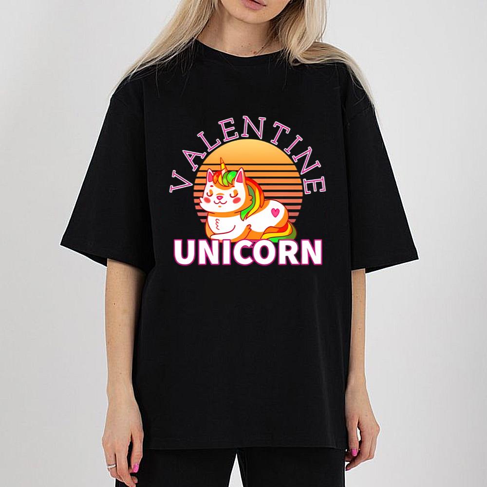 Unicorn Valentine - Unicorn Valentine T-Shirt - Cute Valentine's T-Shirt