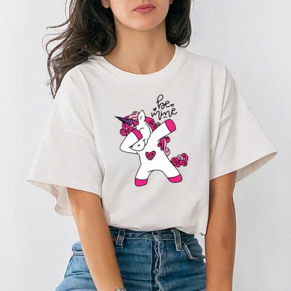 Unicorn Valentines Day Shirt Love Unicorn Funny Valentine’s Day Shirt