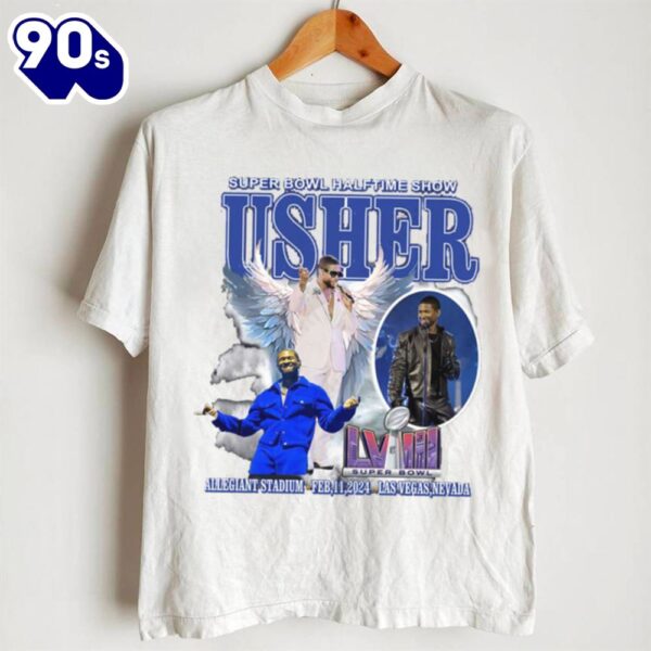 Usher Super Bowl 2024 Halftime Show Graphic Tee Music Concert Shirt