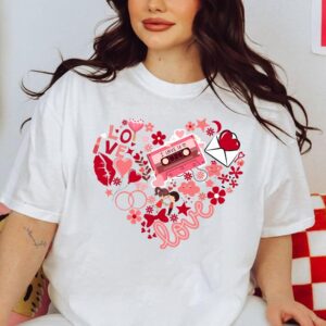 Valentine’s Day Heart T-Shirt Valentine’s…