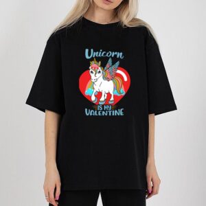 Valentine’s Day T-Shirt Design Unicorn…