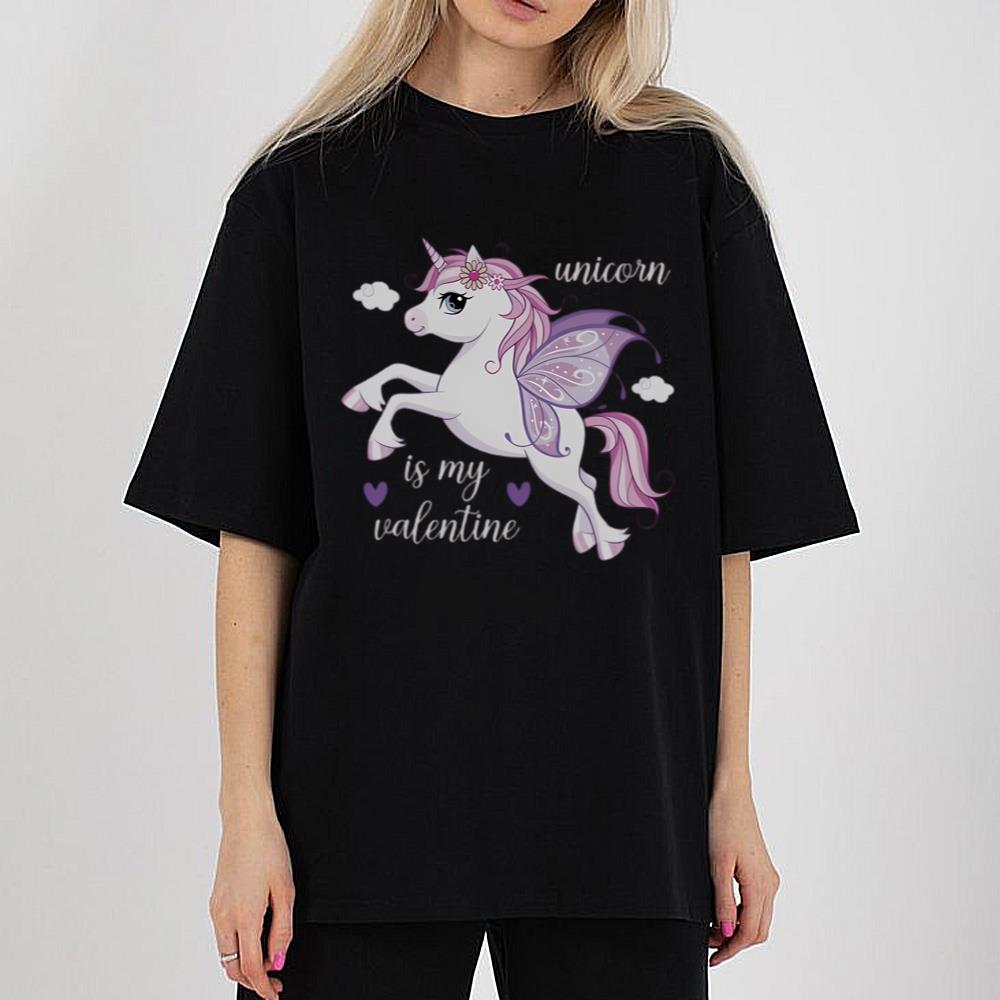 Valentine's Day Unicorn For Kids Valentines Anima T-Shirt