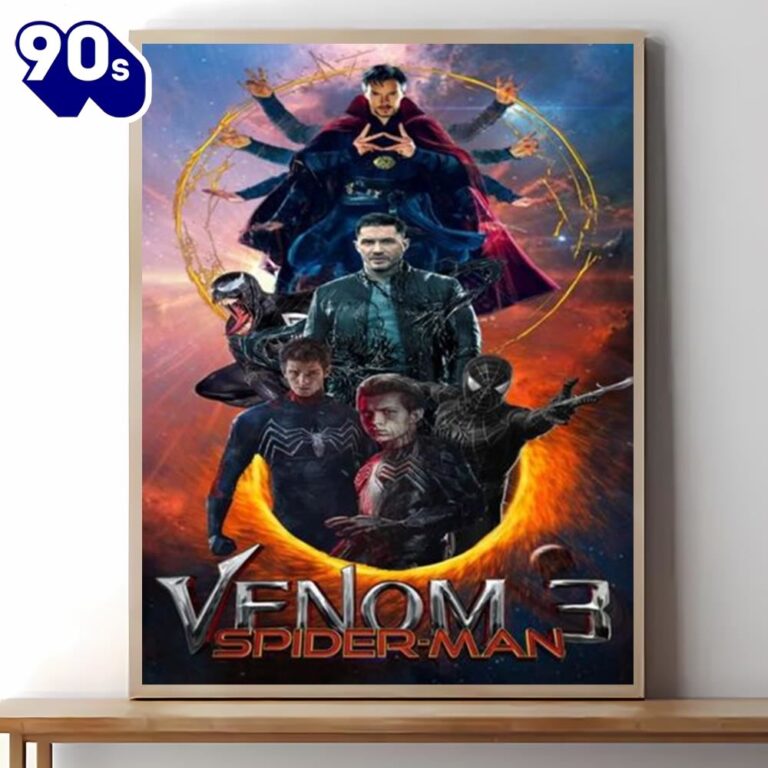 Venom 3 Movie Poster 2024 Wall Art Canvas - Musicdope90s