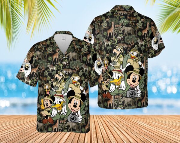 Vintage Disney Animal Kingdom Safari Mode Hawaiian Shirt