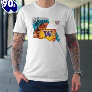 Washington Huskies Sugar Bowl 2024 CFP Semi Football State T-Shirt
