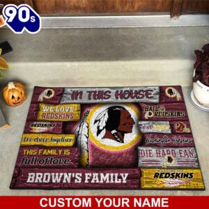 Washington Redskins NFL-Custom Doormat For…