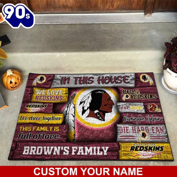Washington Redskins NFL-Custom Doormat For Couples This Year