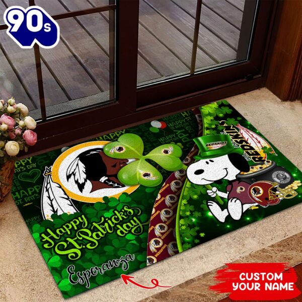 Washington Redskins NFL-Custom Doormat The Celebration Of The Saint Patrick’s Day
