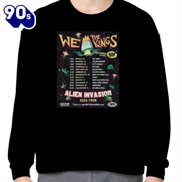 We The Kings Alien Tour 2024 Shirt