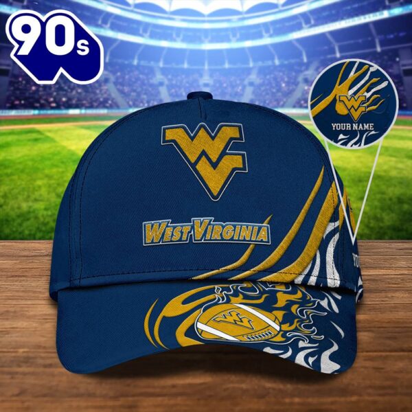 West Virginia Mountaineers Sport Cap Personalized Your Name NCAA Cap