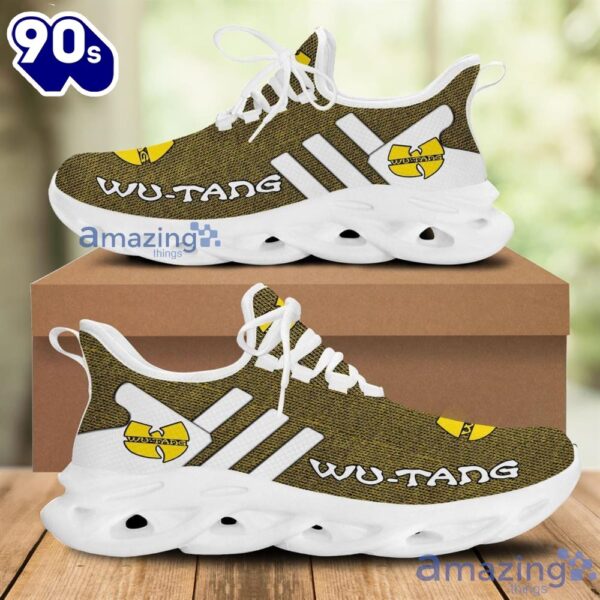 White Striped Wu-Tang Clan Hip Hop Rock Band Chunky Running Sneakers Max Soul Shoes Sport Gift For Men And Women