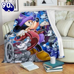 Wizard Mickey Disney Fleece Blanket…