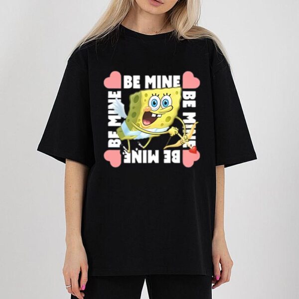 Women’s Spongebob Squarepants Cupid Be Mine T-Shirt