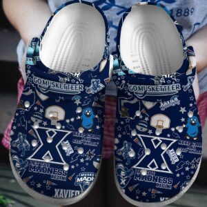 Xavier Musketeers NCAA Sport Crocs Clogs Crocband Shoes Comfortable For Men Women and Kids 1