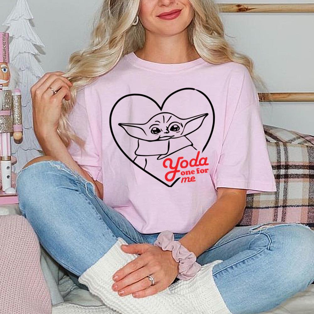 Yoda One For Me Free Valentine T-Shirt Happy Valentine's Day T-Shirt