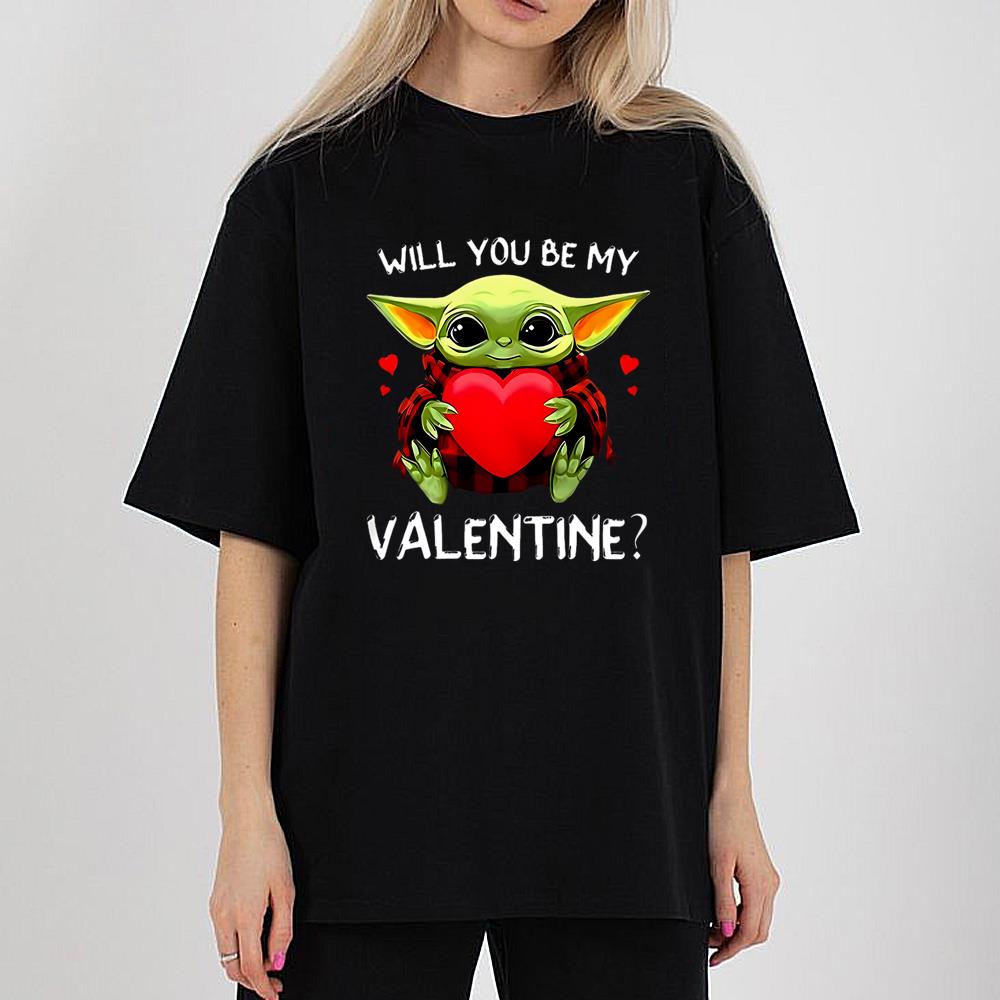 Yoda Valentines Day Shirt Will You Be My Valentine T-Shirt